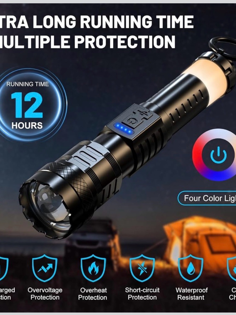 Rechargeable LED Flashlight - Picture 4 of 7